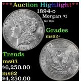*Highlight* 1894-o Morgan Dollar $1 ms62+ USCG (fc