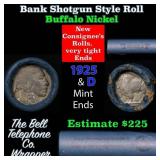 Buffalo Nickel Shotgun Roll in Old Bank Style 