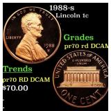 1988-s Proof Lincoln Cent 1c pr70 rd DCAM SEGS