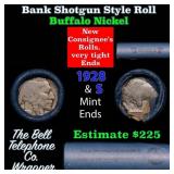 Buffalo Nickel Shotgun Roll in Old Bank Style 