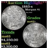 *Highlight* 1883-s Morgan Dollar $1 ms62+ USCG (fc