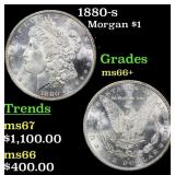 1880-s Morgan Dollar $1 Grades ms66+