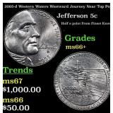 2005-d Western Waters Jefferson Nickel Westward Jo