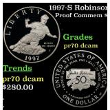 1997-S Robinson Proof Modern Commem Dollar $1 pr70