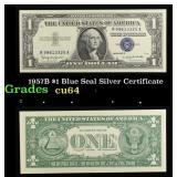 1957B $1 Blue Seal Silver Certificate Grades Choic