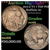 *Highlight* 1913-d TY I Buffalo Nickel TOP POP! 5c