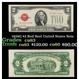 1928G $2 Red Seal United States Note Grades Select