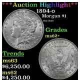 *Highlight* 1894-o Morgan Dollar $1 ms62+ USCG (fc