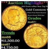 *Highlight* 1922 Grant w/Star Gold Commem Dollar N