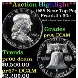 *Highlight* 1958 Proof Franklin Half Dollar Near T