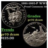 1991-1995-P WWII Proof Modern Commem Half Dollar 5