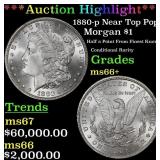 *Highlight* 1880-p Morgan Dollar Near Top Pop! $1