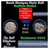 Buffalo Nickel Shotgun Roll in Old Bank Style 
