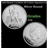 2023 Samoa 1 oz Silver DC Comics Aquaman Coin