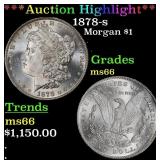 *Highlight* 1878-s Morgan Dollar $1 ms66 SEGS (fc)