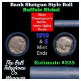 Buffalo Nickel Shotgun Roll in Old Bank Style 