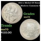 2011-s Medal Of Honor Modern Commem Dollar $1 ms70