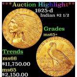 *Highlight* 1925-d Gold Indian Quarter Eagle $2 1/