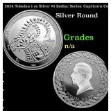 2024 Tokelau 1 oz Silver $5 Zodiac Series: Caprico