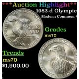 *Highlight* 1983-d Olympics Modern Commem Dollar $