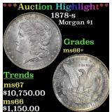 *Highlight* 1878-s Morgan Dollar $1 ms66+ SEGS (fc