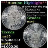 *Highlight* 1880-o Morgan Dollar Near Top Pop! $1