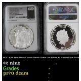 NGC NGC 2016 Star Wars Classic Darth Vader 1oz Sil