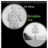 2023  Muhammad Ali Boxing 1oz .999 Silver $2  Niue