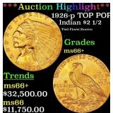 *Highlight* 1926-p Gold Indian Quarter Eagle TOP P