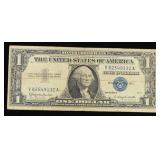1957B $1 Blue Seal Silver Certificate Grades vf+