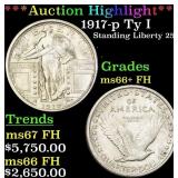 *Highlight* 1917-p Ty I Standing Liberty Quarter 2