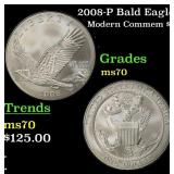 2008-P Bald Eagle Modern Commem Dollar $1 ms70 SEG