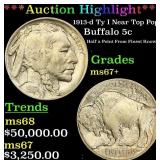 *Highlight* 1913-d Ty I Buffalo Nickel Near Top Po