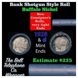 Buffalo Nickel Shotgun Roll in Old Bank Style 