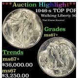 *Highlight* 1946-s Walking Liberty Half Dollar TOP