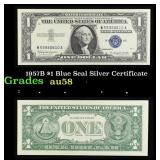 1957B $1 Blue Seal Silver Certificate Grades Choic