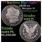 *Highlight* 1878-cc Morgan Dollar $1 ms64 PL SEGS