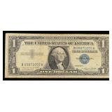 1957A $1 Blue Seal Silver Certificate Grades vf++