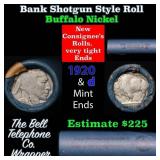 Buffalo Nickel Shotgun Roll in Old Bank Style 