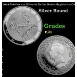 2024 Tokelau 1 oz Silver $5 Zodiac Series: Sagitta