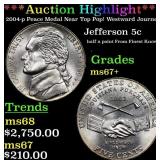 *Highlight* 2004-p Peace Medal Jefferson Nickel Ne