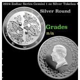 2024 Zodiac Series Gemini 1 oz Silver Tokelau $5