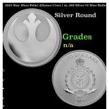 2022 Star Wars Rebel Alliance Crest 1 oz .999 Silv