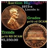 *Highlight* 1973-s Proof Lincoln Cent 1c pr70 rd D