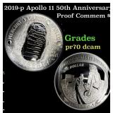 2019-p Apollo 11 50th Anniversary Proof Modern Com