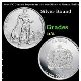 2024 DC Comics Superman 1 oz .999 Silver $5 Samoa