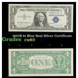 1957B $1 Blue Seal Silver Certificate Grades Selec