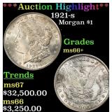 *Highlight* 1921-s Morgan Dollar $1 ms66+ SEGS (fc