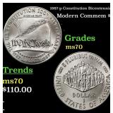 1987-p Constitution Bicentennial Modern Commem Dol