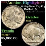 *Highlight* 1928-p Buffalo Nickel Near Top Pop! 5c